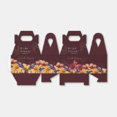 Herbstburgund Brautparty Geschenkschachtel (Ungefaltet)
