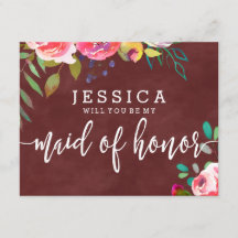 Herbstburgund wird meine Trauzeugin sein