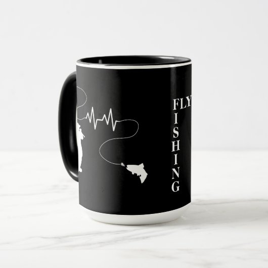 Herbstbutt Fischen Tasse (Vorderseite Links)