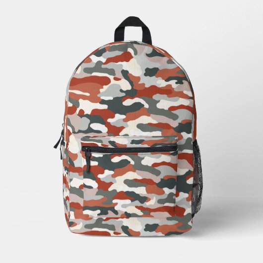 HerbstCamouflage Bedruckter Rucksack (Vorderseite)