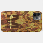 HerbstCamouflage Glitzer Orange Jagd Camouflage Case-Mate iPhone Hülle (Rückseite (Horizontal))