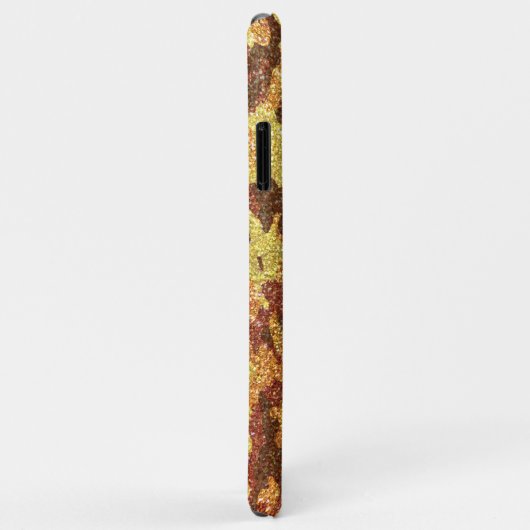 HerbstCamouflage Glitzer Orange Jagd Camouflage Case-Mate iPhone Hülle (Hinten/Rechts)