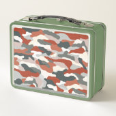 HerbstCamouflage Metall Brotdose (Rückseite)