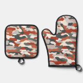 HerbstCamouflage Ofenhandschuh & Topflappen-Set (Vorderseite)