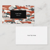 HerbstCamouflage Visitenkarte (Vorne/Hinten)