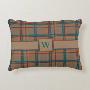 Herbstchic Kariert Akzent Pillow Dekokissen