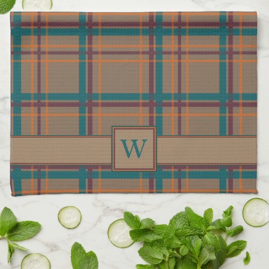 Herbstchic Kariert Kitetücher Handtuch (Gefaltet)