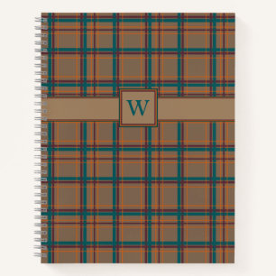 Herbstchic Kariert Spiral Notebook Notizblock