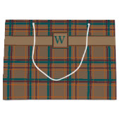 Herbstchic Karierte Geschenktasche Große Geschenktüte (Vorderseite)