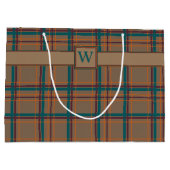 Herbstchic Karierte Geschenktasche Große Geschenktüte (Rückseite)