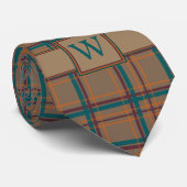 Herbstchic Karierte Krawatte (Gerollt)