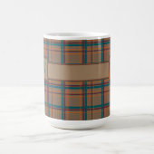 Herbstchic Karierte Tasse (Mittel)