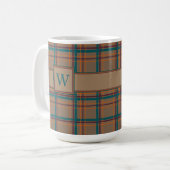 Herbstchic Karierte Tasse (Vorderseite Links)