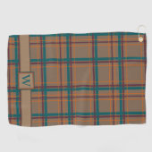 Herbstchic Kariertes Golfhandtuch (Horizontal)