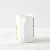 Herbstchickade, Vogelnatur, Wildnis, Wasserfarbe Porzellantasse (Rückseite)