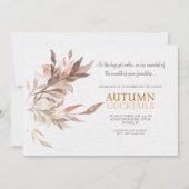 Herbstcocktails Einladung (Vorderseite)