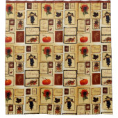Herbstcollage Duschvorhang (Vorderseite)