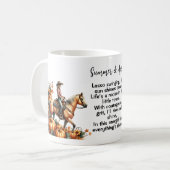 Herbstcowgirl-Tasse Kaffeetasse (Vorderseite Links)
