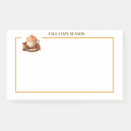 Herbstcozy Season Post Notes Post-it Klebezettel (Vorderseite)