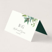 Herbstcreme-Rose und Deep Emerald Green (Rückseite)