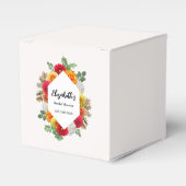 Herbstdahlia Floral Fall Brautparty Geschenkschachtel (Vorderseite)