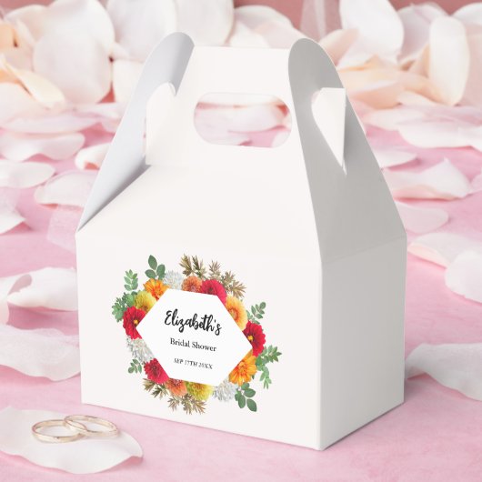 Herbstdahlia Floral Fall Brautparty Geschenkschachtel (Hochzeit)