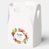 Herbstdahlia Floral Fall Brautparty Geschenkschachtel (Geöffnet)