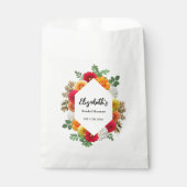 Herbstdahlia Floral Fall Brautparty Geschenktütchen (Vorderseite)