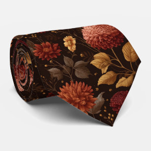 Herbstdahlia Garden Wedding Krawatte