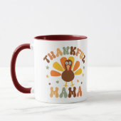 Herbstdankenswerter Mama Niedlich Gobble Erntedank Tasse (Links)