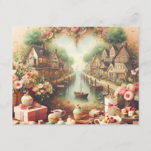 Herbstdekor im Frühjahr | Saisonale Cosy Vibes Begleitkarte (Vorderseite)