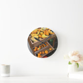 Herbstdekor Runde Wanduhr (Zuhause)
