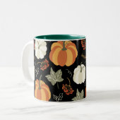 Herbstdekor Tasse Set, Kürbisfallen Erntedank (Vorderseite Links)