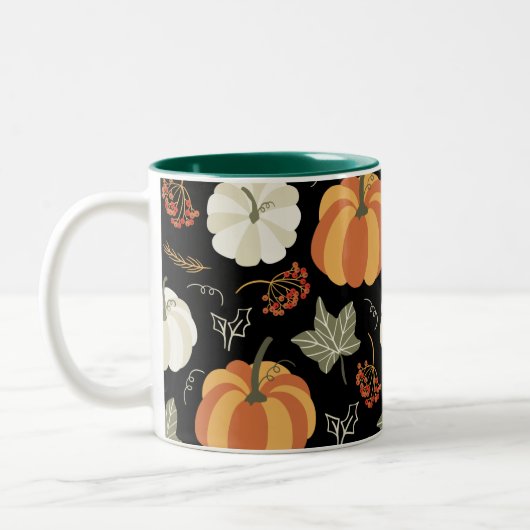 Herbstdekor Tasse Set, Kürbisfallen Erntedank (Links)