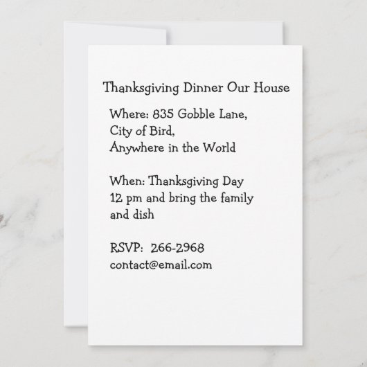 Herbstdekorationen am Tisch, Kürbis, Früchte, Getr Einladung (Rückseite)