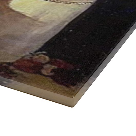 Herbstdekorationen am Tisch, Kürbis, Früchte, Getr Schneidebrett (Ecke)