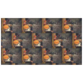 Herbstdekorationen am Tisch, Kürbis, Früchte, Getr Tischdecke (Vorderseite (Horizontal))