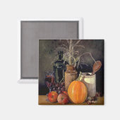 Herbstdekorationen auf dem Tabellenblatt Magnet (Vorderseite/Rückseite)