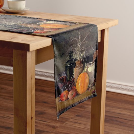 Herbstdekorationen auf Tabelle Großer Tischläufer (Beispiel)