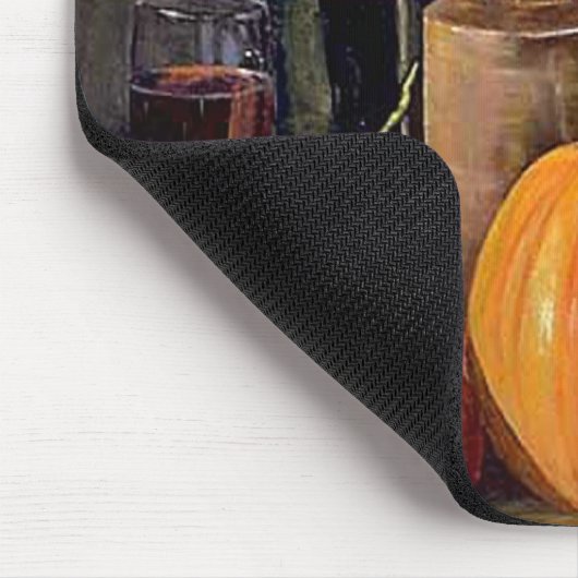 Herbstdekorationen auf Tabelle Mousepad (Ecke)