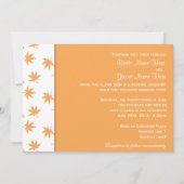 Herbstdekorative Blätter Einladung (Vorderseite)