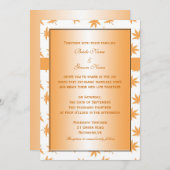 Herbstdekorative Blätter Einladung (Vorne/Hinten)