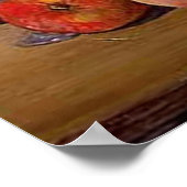 Herbstdekore auf Tabellendrucken Poster (Ecke)