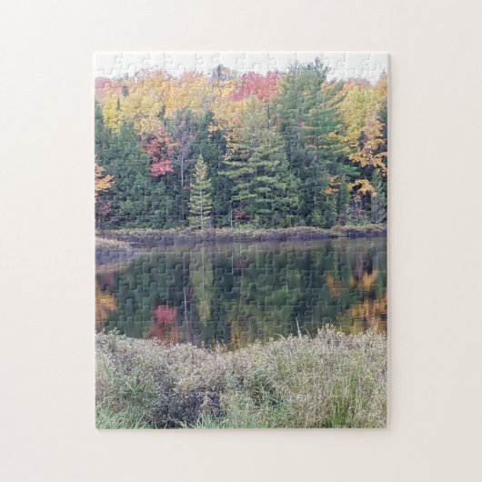Herbstdenken am See Puzzle (Vertikal)