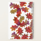 Herbstdenken Farbiges Oak Leaf Journal Notizblock (Rückseite)