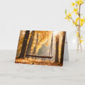 Herbstdenken Karte (Gelbe Blume)