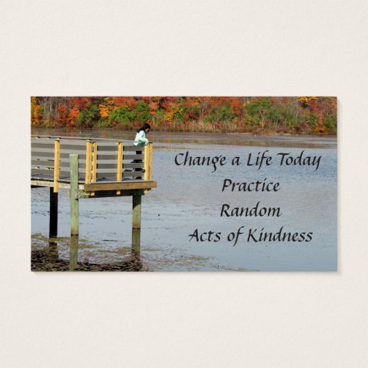 Herbstdenkungen Zufällige Handlungen von Kindness (Rückseite)