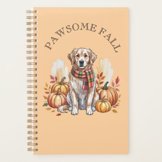 Herbstdesign für pawsome Fall Labrador Planer (Vorderseite)