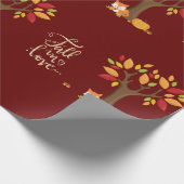 Herbstdesign-Herbst in der Liebe Geschenkpapier (Ecke)