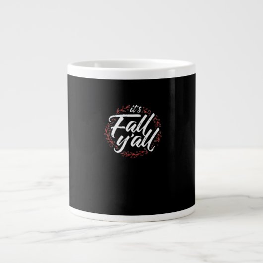 Herbstdesign kreativ Lässig Jumbo-Tasse (Vorderseite)